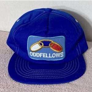 Vintage Blue Oddfellows Foam Trucker Hat
